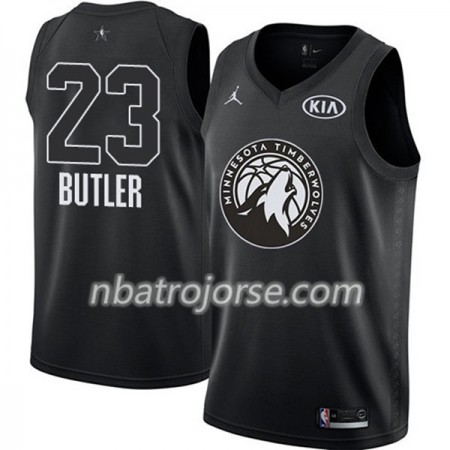 Män Minnesota Timberwolves Tröja Jimmy Butler 23 2018 All Star Jordan Brand Svart Swingman